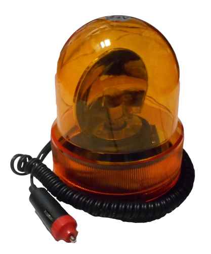 Lampa obrotowa ozdobna 24V na magnes bez homologacji, do montażu tylko maszyny, widlaki